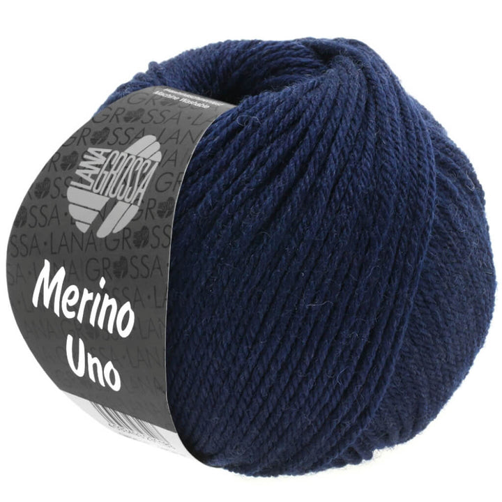 Lana Grossa Merino Uno 50 g, Farbe 4 Nachtblau – Merino bei Lieblingsgarn