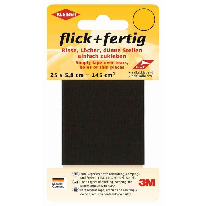 Kleiber flick + fertig selbstklebendes Reparaturband, Farbe Braun – Synthetik bei Lieblingsgarn