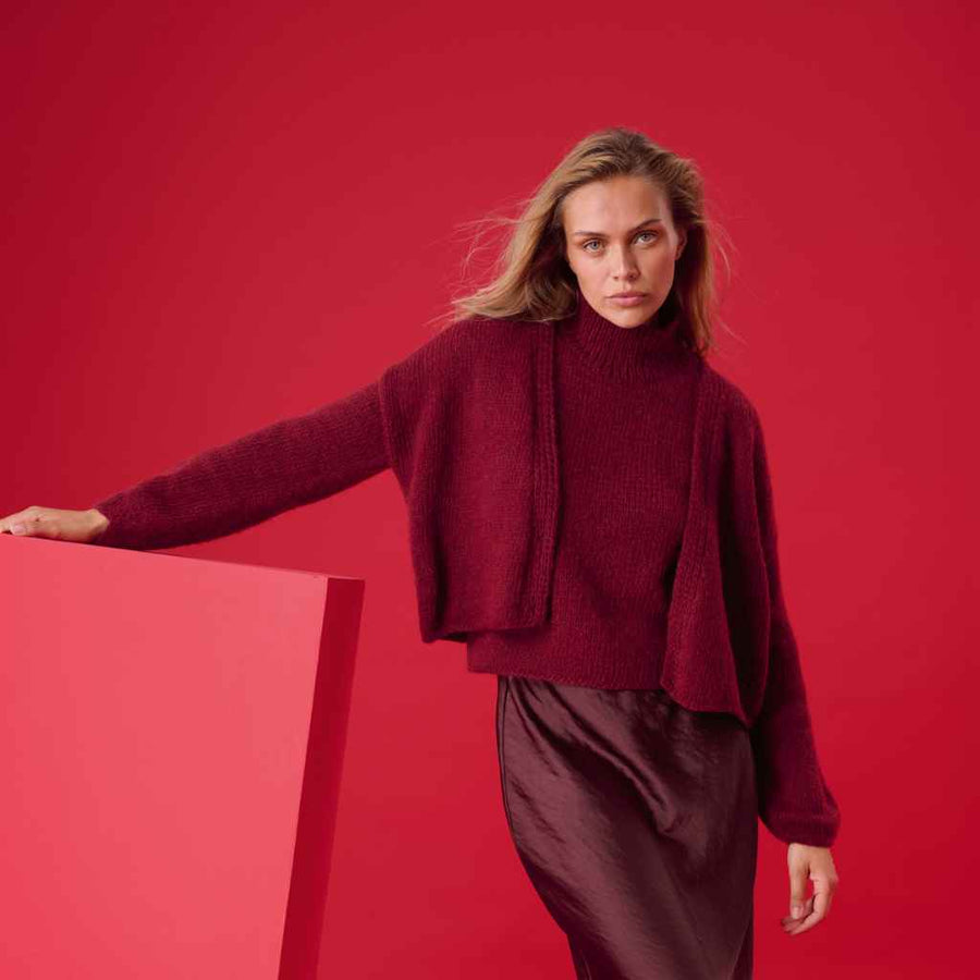 Lana Grossa Ausgestellte Strickjacke Strickanleitung – Produktansicht bei bei bei bei bei bei bei bei bei bei Lieblingsgarn