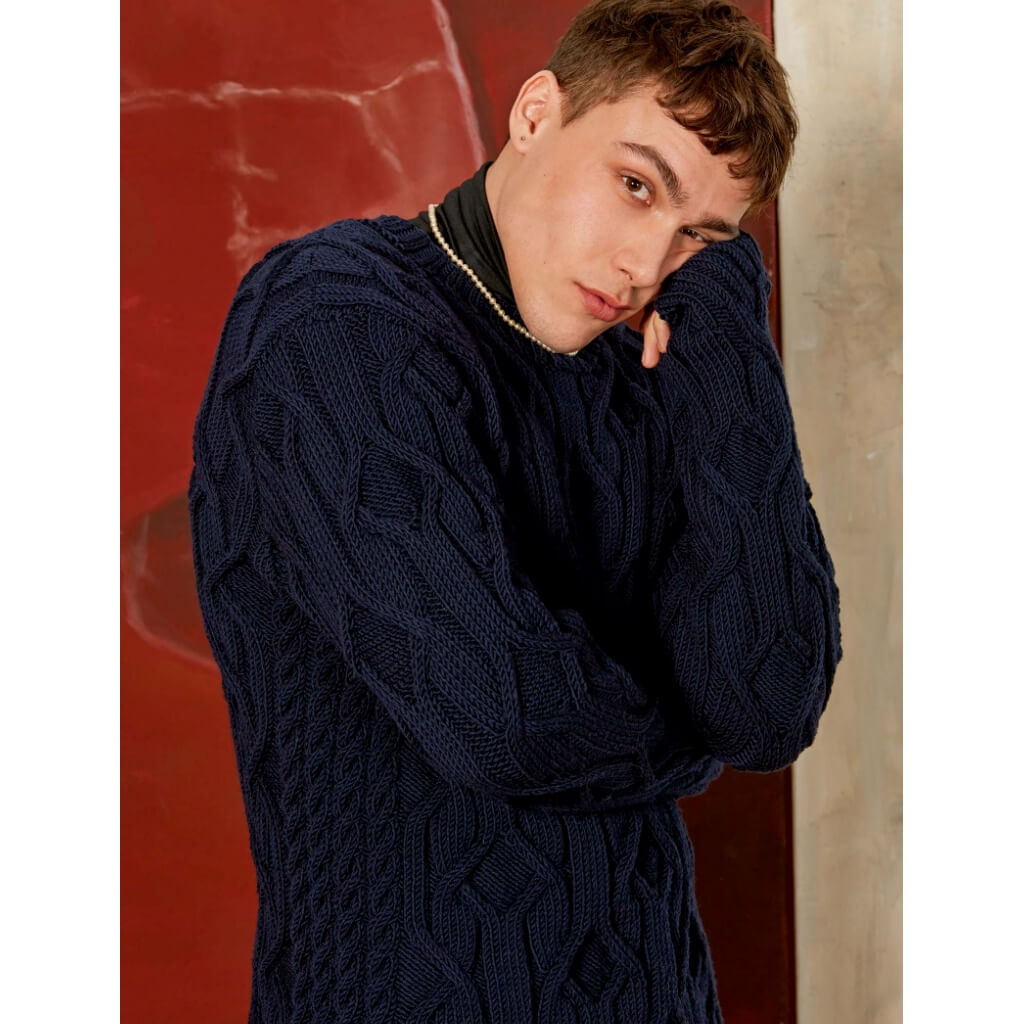 Lang Yarns Pattern Herren Pullover mit Strukturmuster Strickanleitung - Lang Yarns (PDF) bei bei bei bei bei Lieblingsgarn