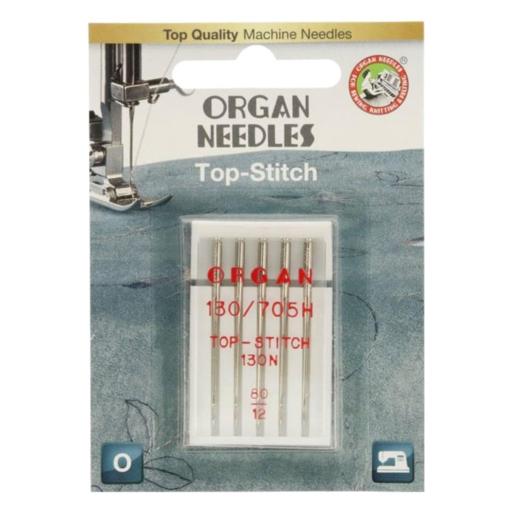 Organ Needles Organ 130/705 H Top Stitch, Farbe 80 – Metall bei Lieblingsgarn