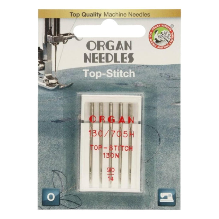 Organ Needles Organ 130/705 H Top Stitch, Farbe 90 – Metall bei Lieblingsgarn