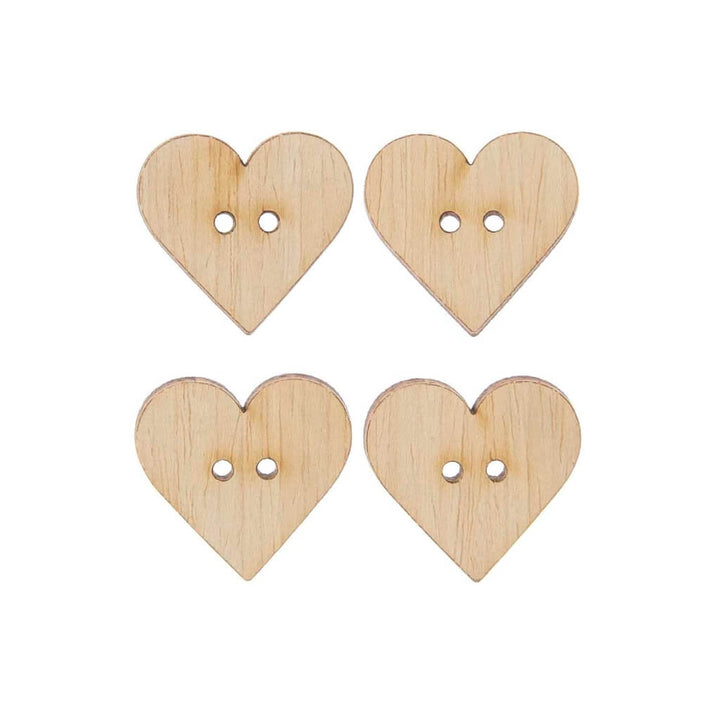 Rico Design Herz-Knöpfe aus Holz bei bei bei bei bei bei bei bei bei bei Lieblingsgarn