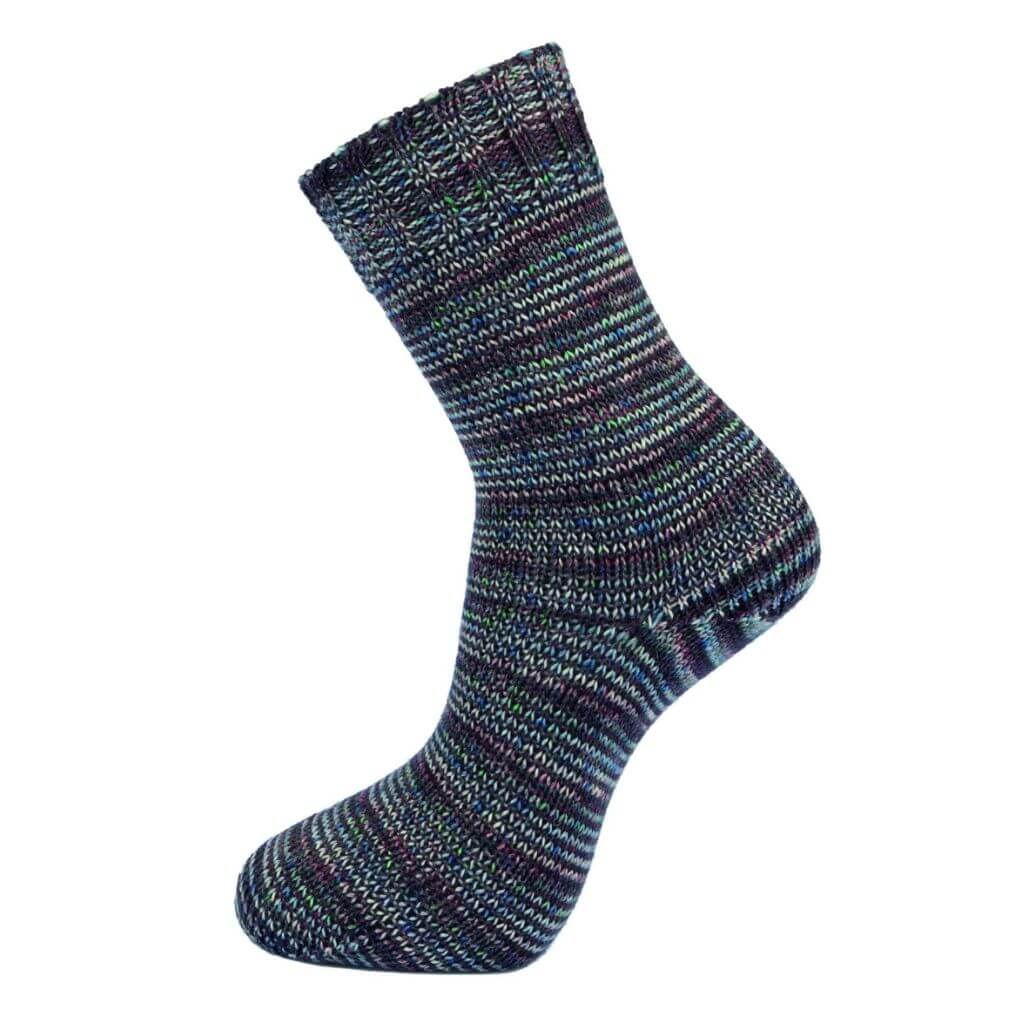 Schoeller + Stahl Fortissima Color 4-fach Sprinkle Lines, Farbe 690 velvet night – Schurwolle und Synthetik bei Lieblingsgarn