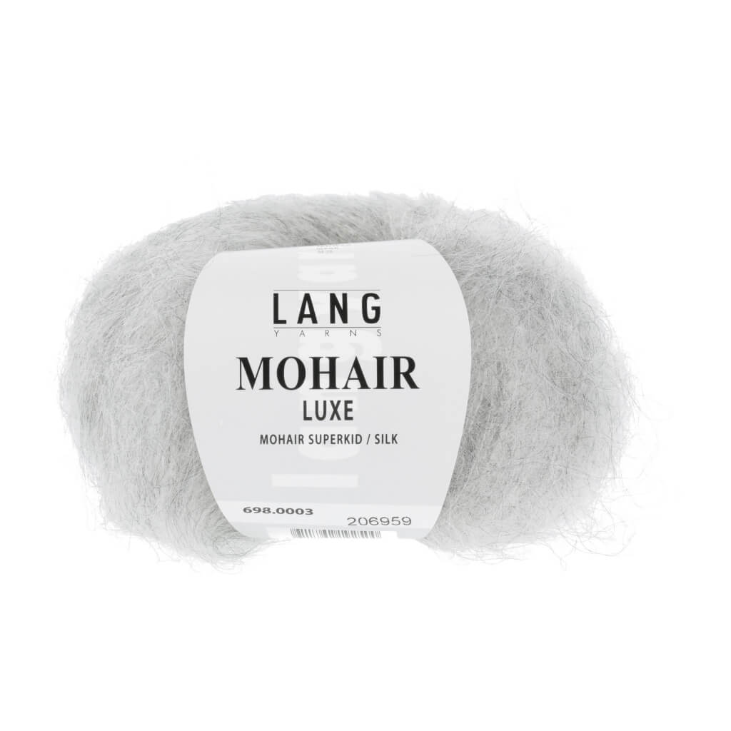Lang Yarns Mohair Luxe, Farbe 3 Hellgrau Mélange – Mohair und Seide bei Lieblingsgarn
