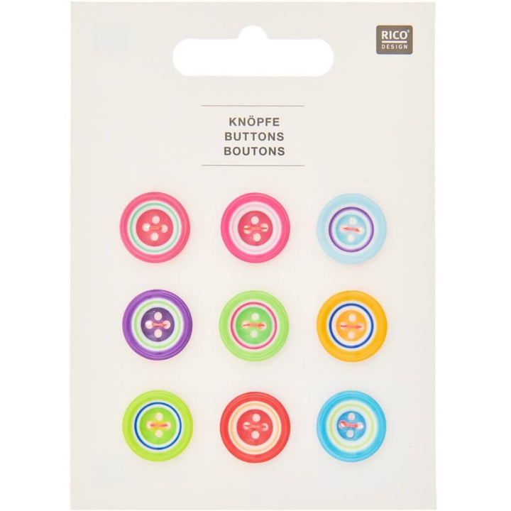 Rico Design Knopfmix Bunt 15 mm bei bei bei bei bei bei bei bei bei bei Lieblingsgarn