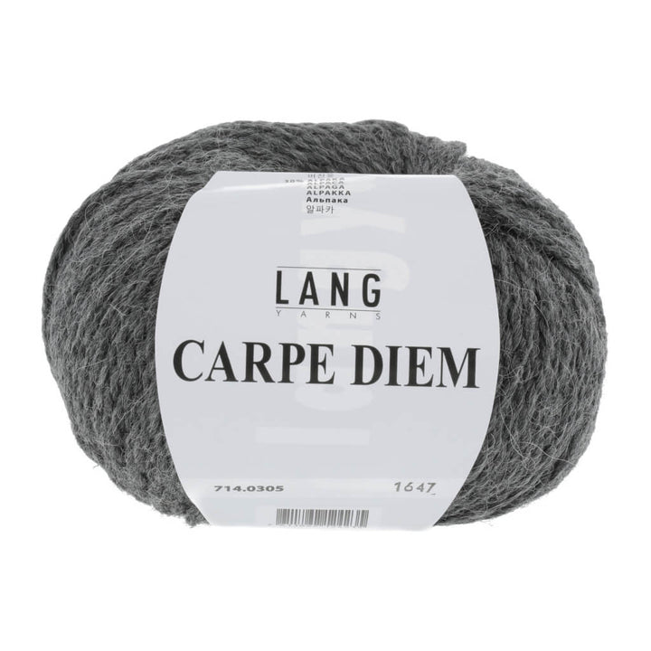 Lang Yarns Carpe Diem, Farbe Dunkelgrau Mélange – Alpaka und Schurwolle bei Lieblingsgarn