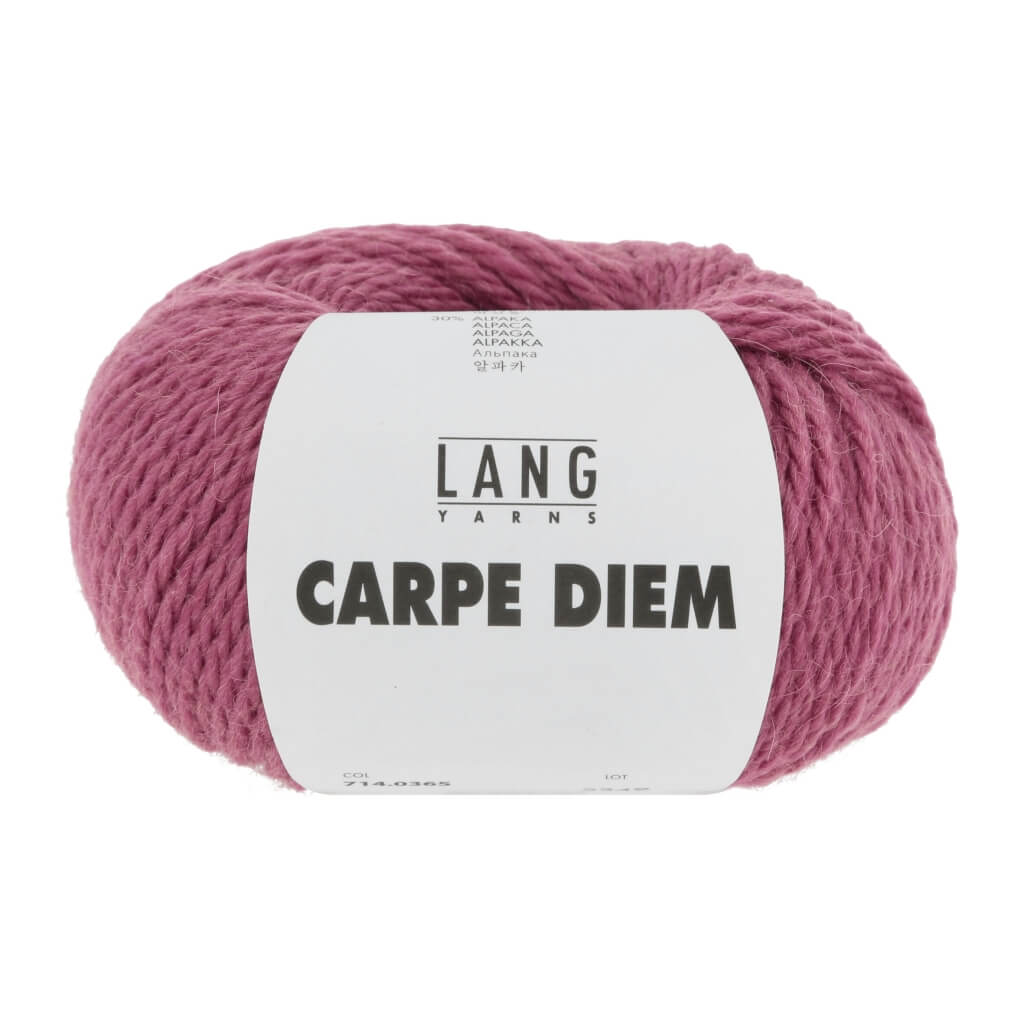 Lang Yarns Carpe Diem, Farbe himbeere mélange – Alpaka und Schurwolle bei Lieblingsgarn