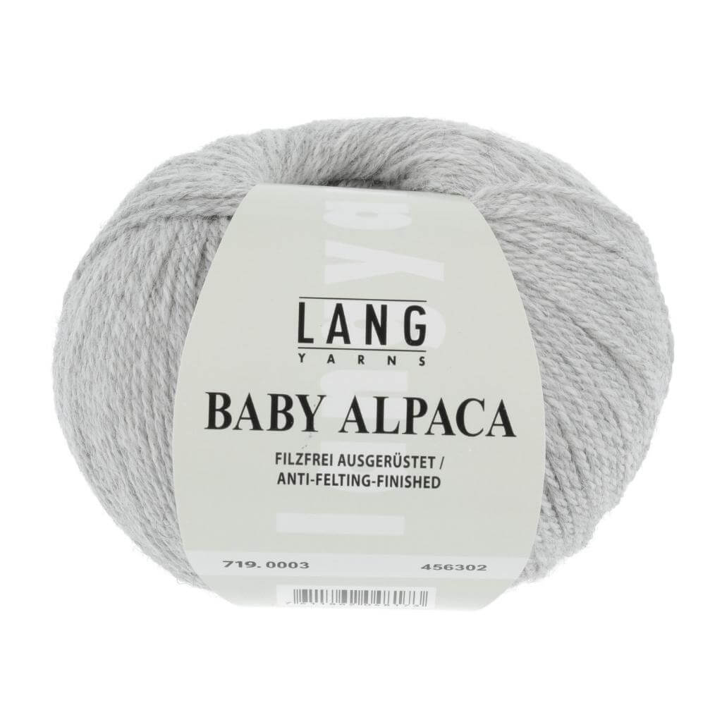 Lang Yarns Baby Alpaca, Farbe Hellgrau Mélange – Alpaka bei Lieblingsgarn