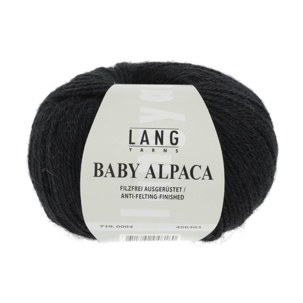 Lang Yarns Baby Alpaca, Farbe Schwarz – Alpaka bei Lieblingsgarn