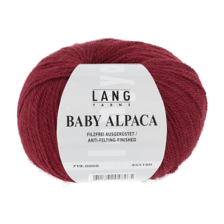 Lang Yarns Baby Alpaca, Farbe Rot – Alpaka bei Lieblingsgarn