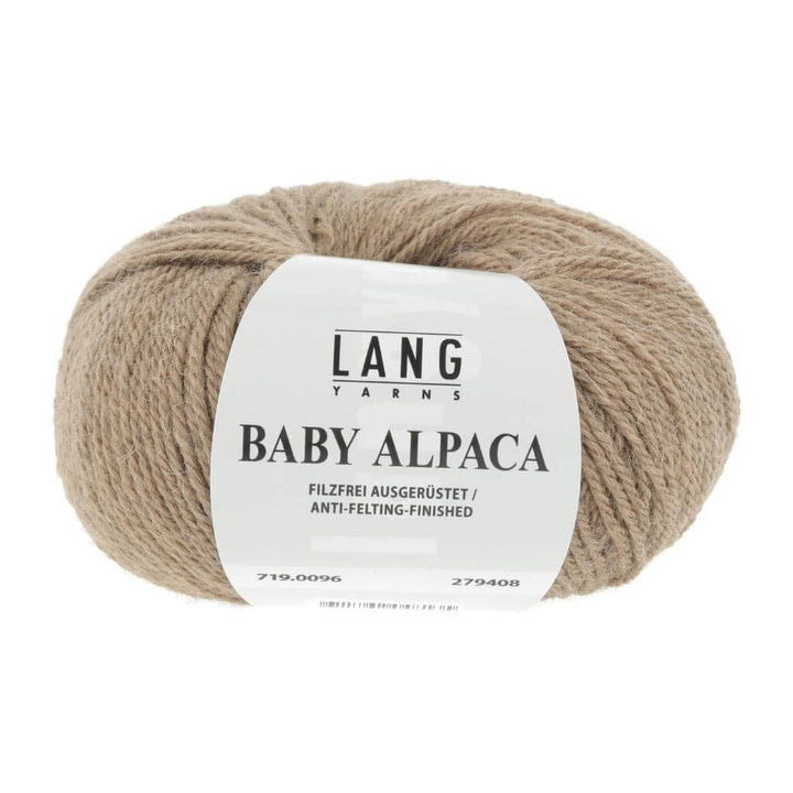 Lang Yarns Baby Alpaca, Farbe Hellbraun Mélange – Alpaka bei Lieblingsgarn