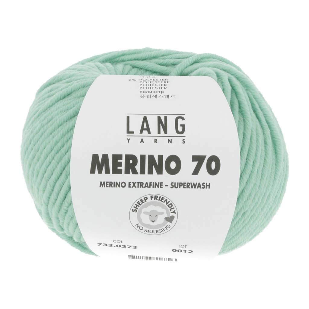 Lang Yarns Merino 70, Farbe 273 Jade Hell – Merino und Polyester bei Lieblingsgarn