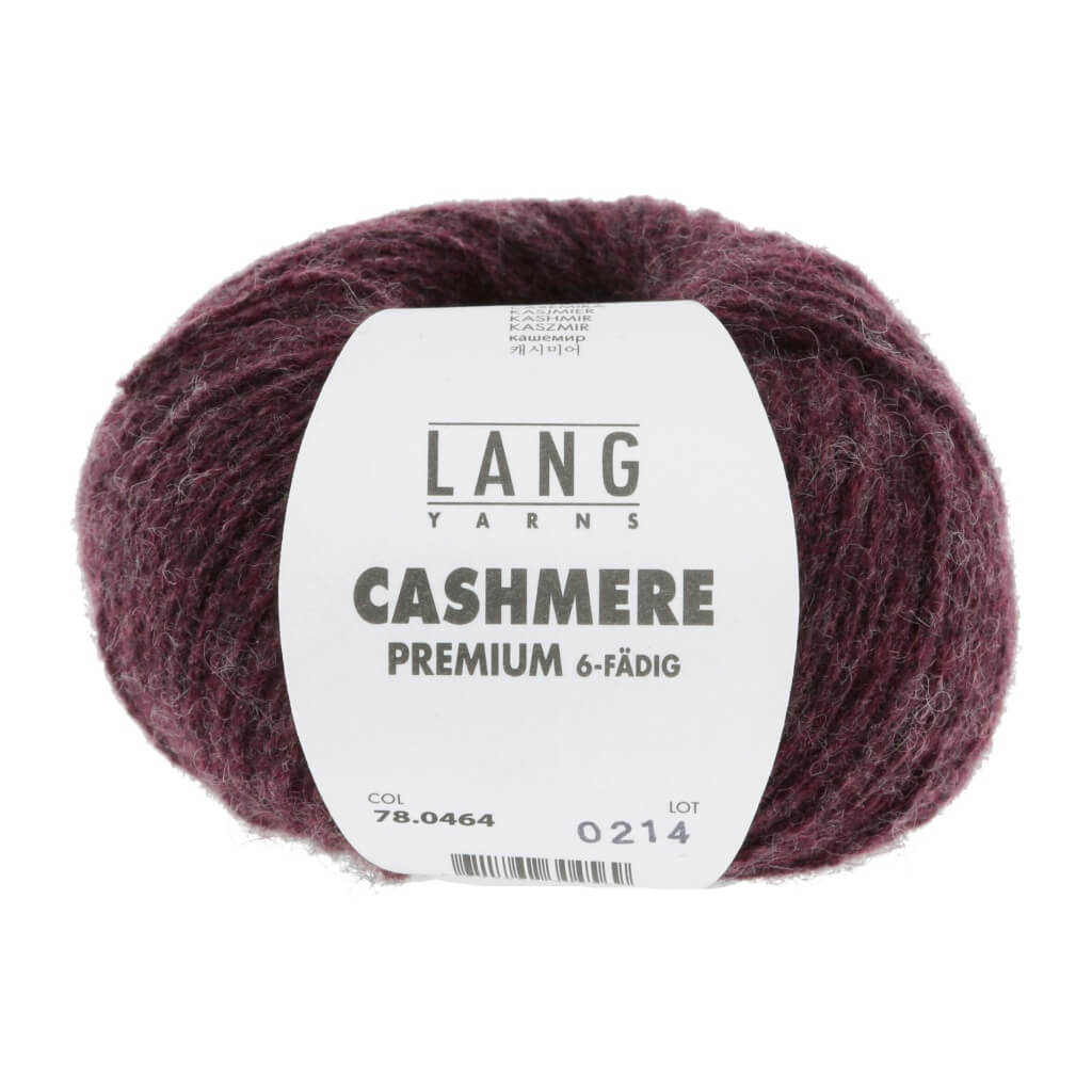 Lang Yarns Cashmere Premium - 25g, Farbe 78.0464 Bordeaux Chante Claire – Kaschmir bei Lieblingsgarn