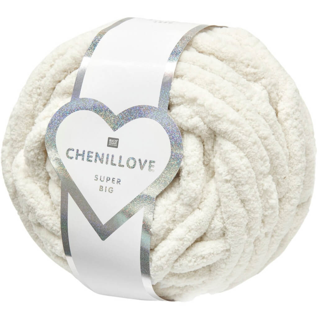 Rico Design Chenillove Super Big, Farbe 001 Creme – Synthetik bei Lieblingsgarn
