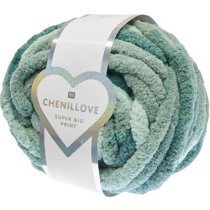 Rico Design Chenillove Super Big Print, Farbe 006 Efeu – Synthetik bei Lieblingsgarn