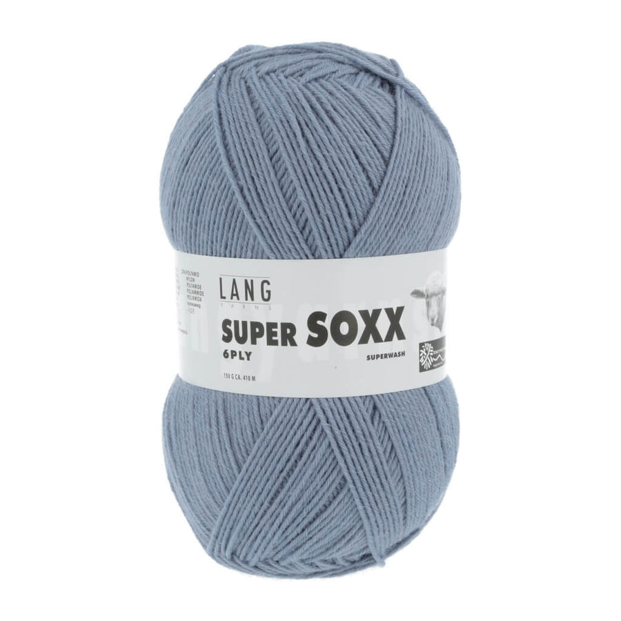 Lang Yarns Super Soxx 6-fach - 150g, Farbe 907.0020 Hellblau – Polyamid und Schurwolle bei Lieblingsgarn