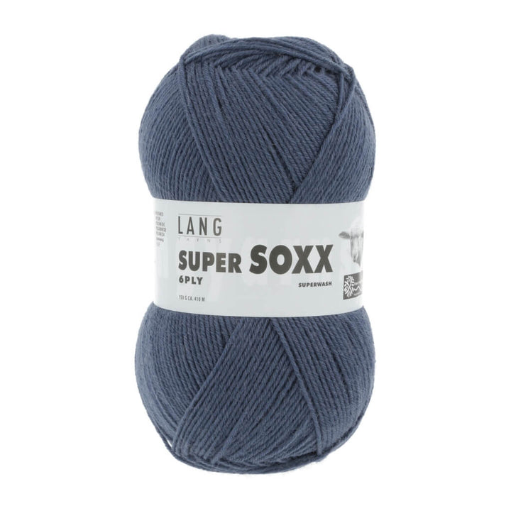 Lang Yarns Super Soxx 6-fach - 150g, Farbe 907.0034 Jeans – Polyamid und Schurwolle bei Lieblingsgarn