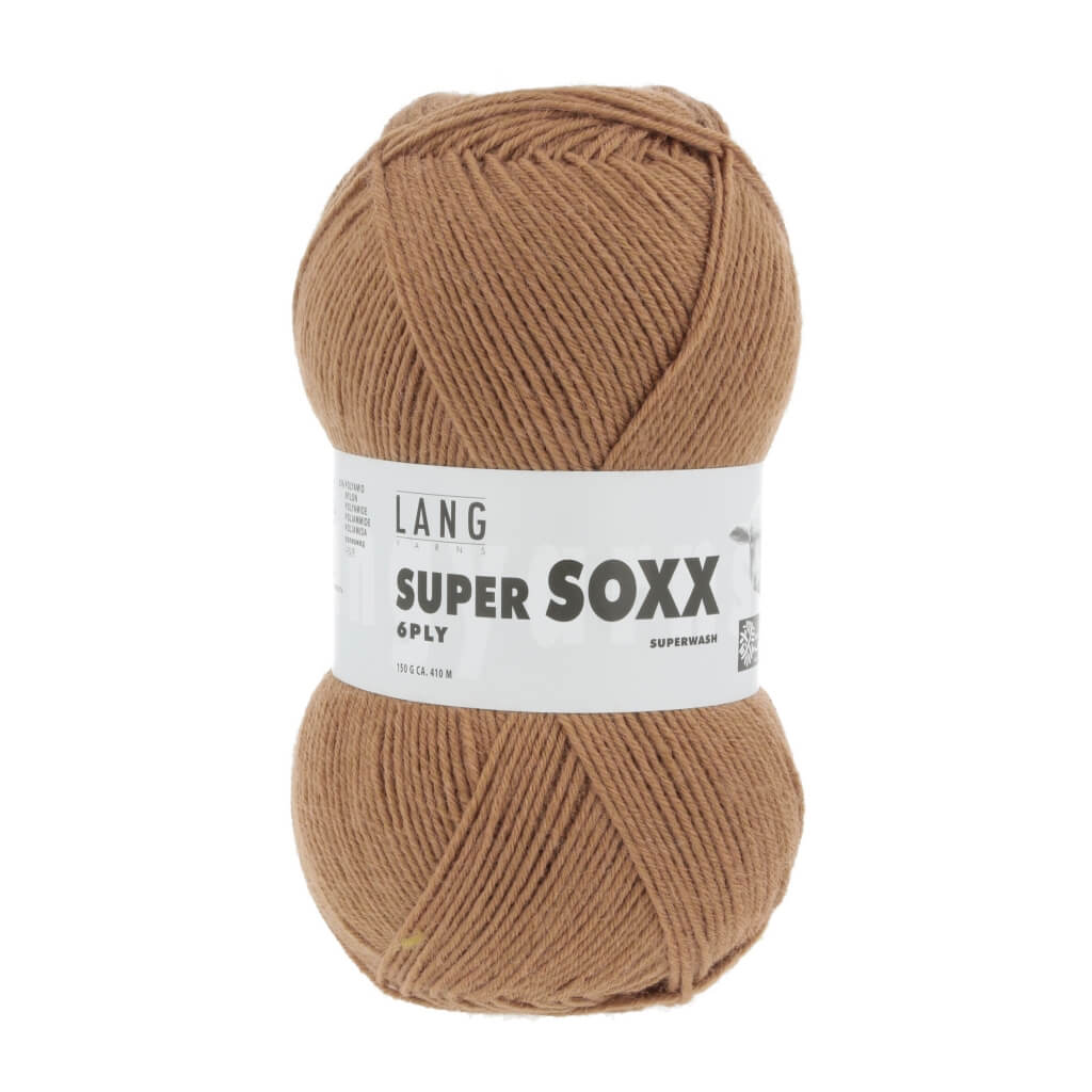 Lang Yarns Super Soxx 6-fach - 150g, Farbe 907.0039 Camel – Polyamid und Schurwolle bei Lieblingsgarn