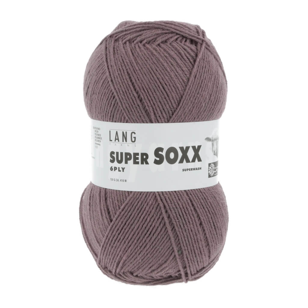 Lang Yarns Super Soxx 6-fach - 150g, Farbe 907.0048 Altrosa – Polyamid und Schurwolle bei Lieblingsgarn