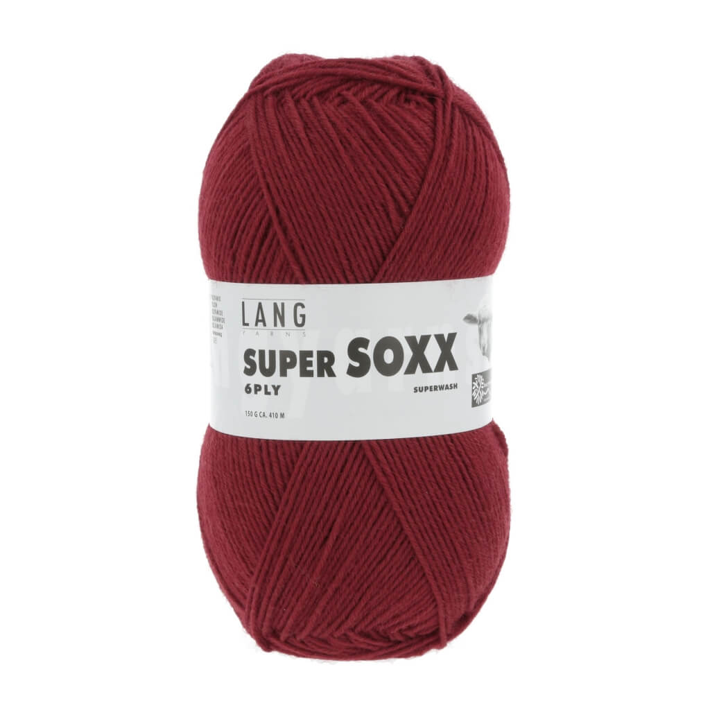 Lang Yarns Super Soxx 6-fach - 150g, Farbe 907.0061 Vino – Polyamid und Schurwolle bei Lieblingsgarn