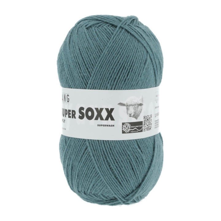 Lang Yarns Super Soxx 6-fach - 150g, Farbe 907.0088 Petrol – Polyamid und Schurwolle bei Lieblingsgarn