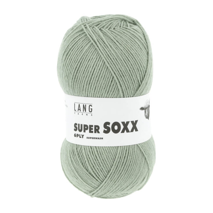 Lang Yarns Super Soxx 6-fach - 150g, Farbe 092 Salbei – Polyamid und Schurwolle bei Lieblingsgarn