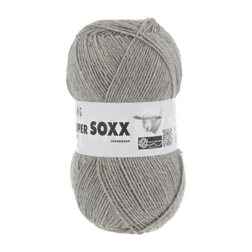 Lang Yarns Super Soxx 6-fach - 150g, Farbe 907.0096 Beige Mélange – Polyamid und Schurwolle bei Lieblingsgarn