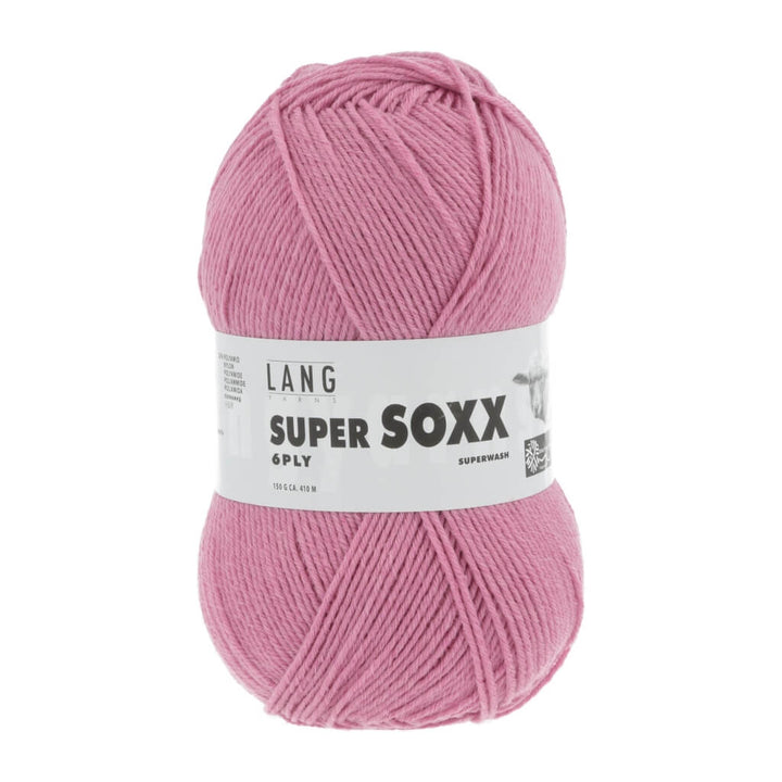 Lang Yarns Super Soxx 6-fach - 150g, Farbe 907.0119 Rosa Dunkel – Polyamid und Schurwolle bei Lieblingsgarn