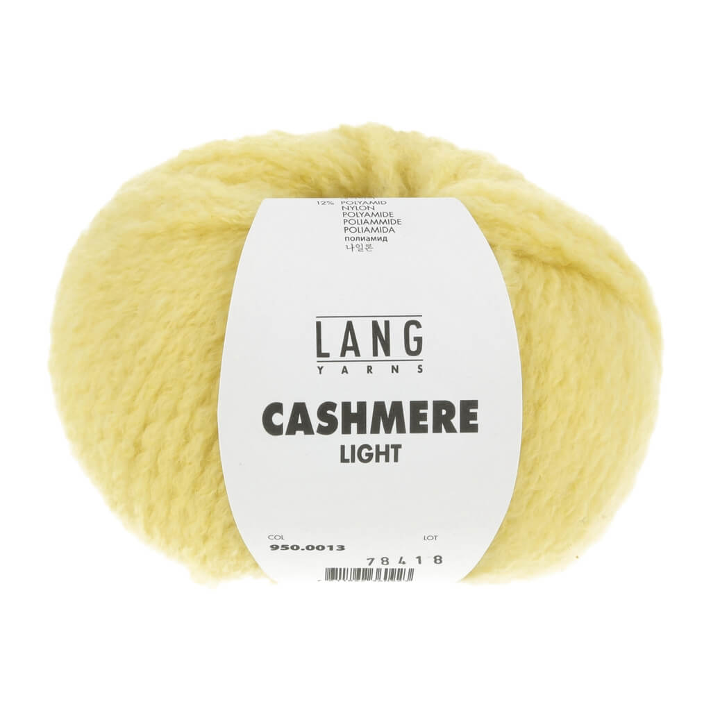 Lang Yarns Cashmere Light - 25g Kaschmir Wolle, Farbe 013 Hellgelb – Kaschmir und Polyamid bei Lieblingsgarn