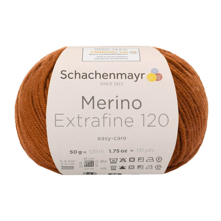 Schachenmayr Merino Extrafine 120 - Merinogarn, Farbe 110 Marone – Merino und Schurwolle bei Lieblingsgarn