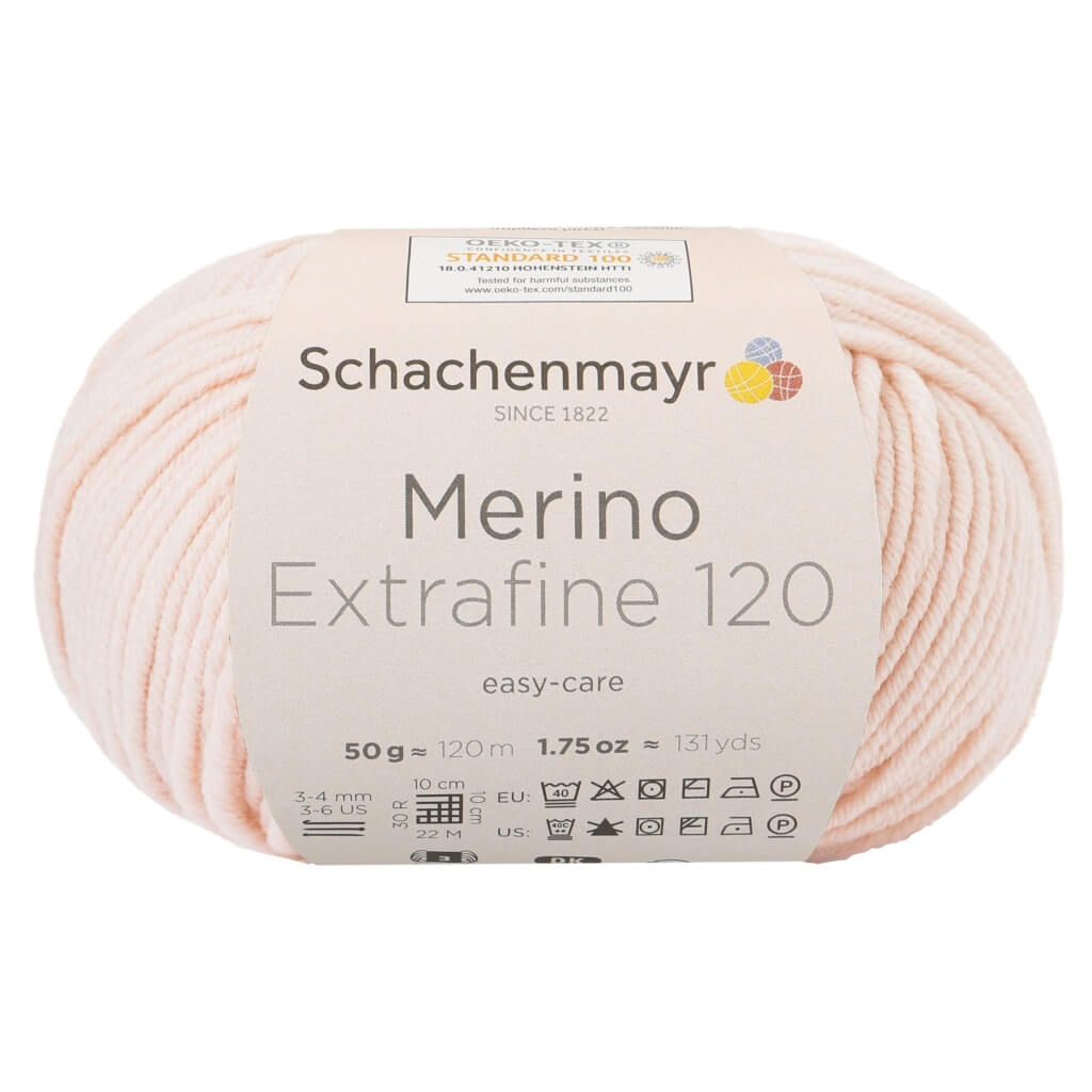 Schachenmayr Merino Extrafine 120 - Merinogarn, Farbe 124 Teint – Merino und Schurwolle bei Lieblingsgarn