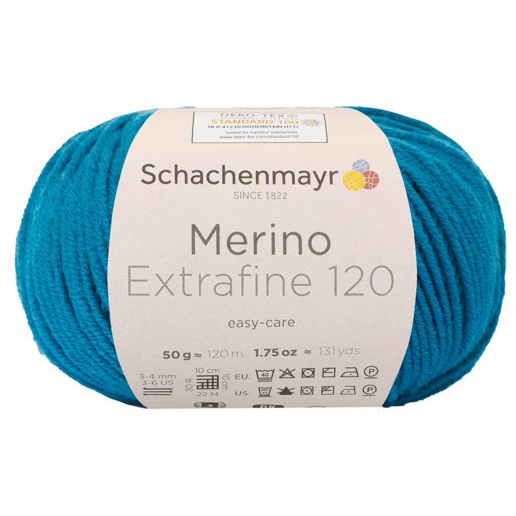 Schachenmayr Merino Extrafine 120 - Merinogarn, Farbe 169 Petrol – Merino und Schurwolle bei Lieblingsgarn