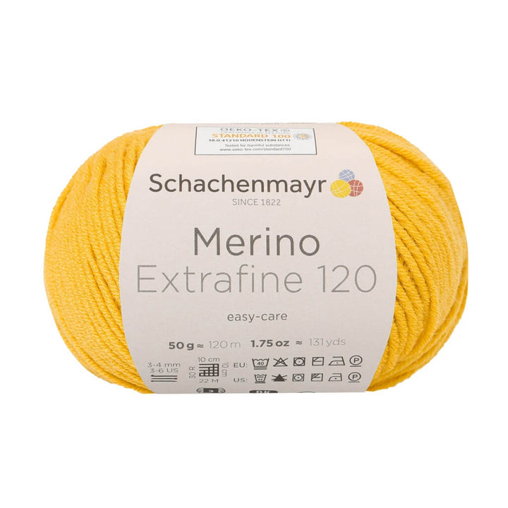 Schachenmayr Merino Extrafine 120 - Merinogarn, Farbe 1123 Honig – Merino und Schurwolle bei Lieblingsgarn