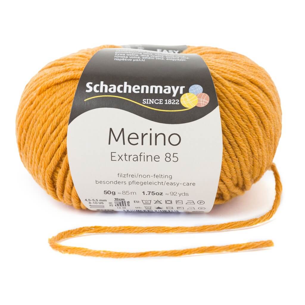 Schachenmayr Merino Extrafine 85, Farbe 226 Gold Meliert – Merino und Schurwolle bei Lieblingsgarn