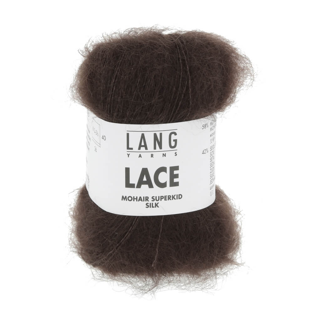 Lang Yarns Lace - 25g Mohair Wolle, Farbe 268 Espresso – Mohair und Seide bei Lieblingsgarn