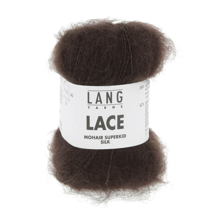 Lang Yarns Lace - 25g Mohair Wolle, Farbe 268 Espresso – Mohair und Seide bei Lieblingsgarn
