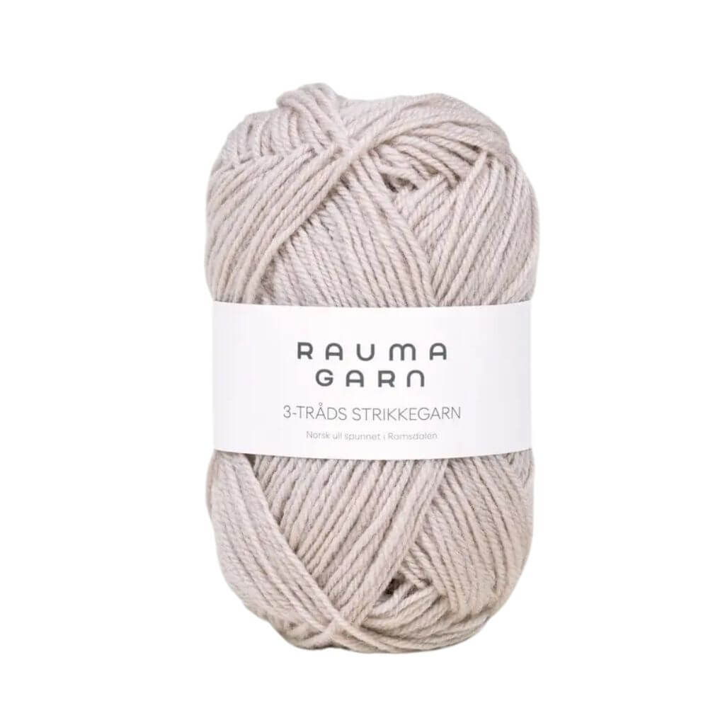 Rauma 3-Tråds Strikkegarn, Farbe 460 Lys Beige – Schurwolle bei Lieblingsgarn