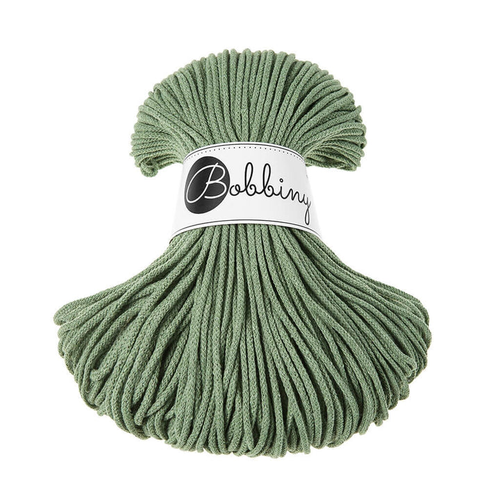 Bobbiny Kordel Junior 3mm x 100 m, Farbe Eucalyptus Green – Baumwolle bei Lieblingsgarn