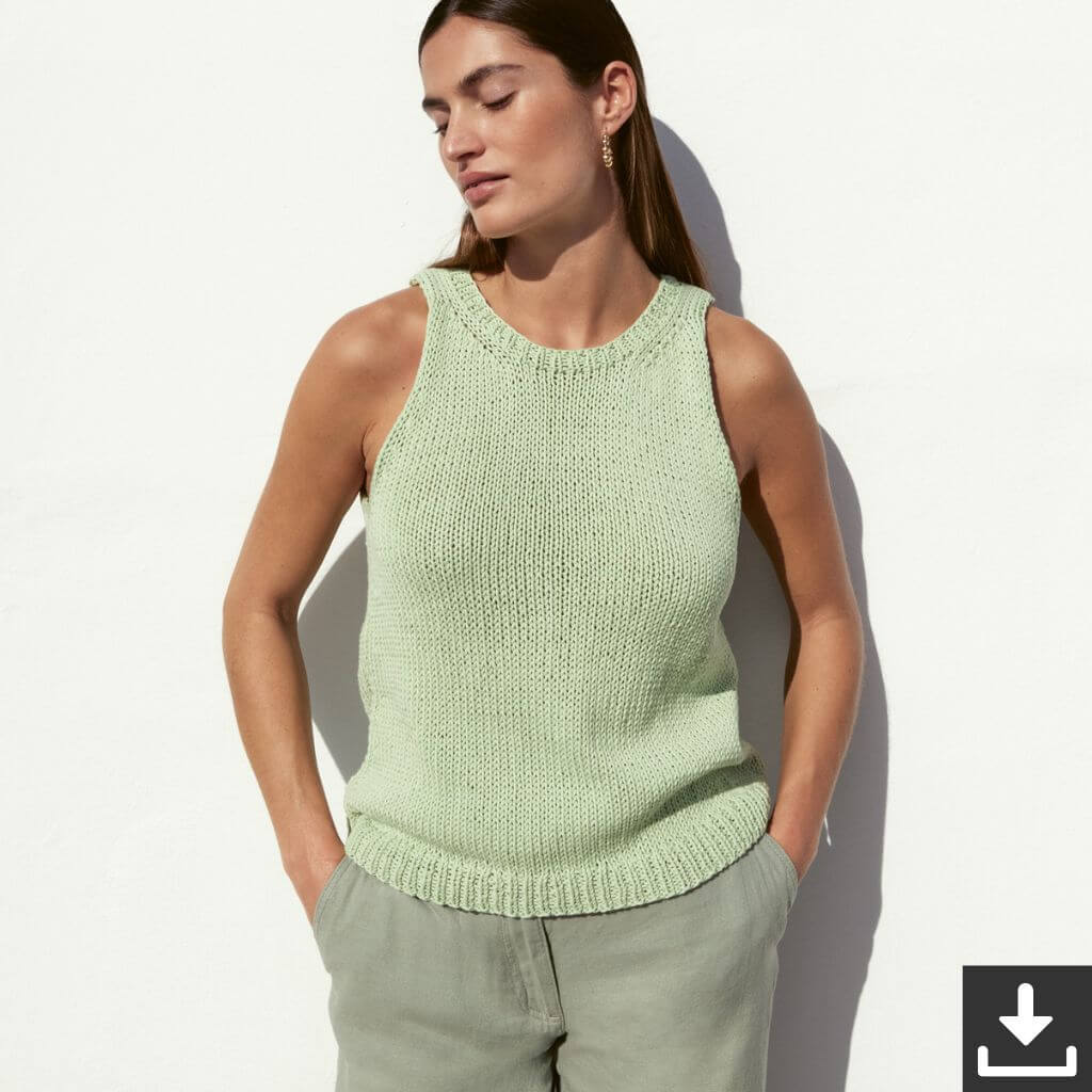 Lana Grossa Pattern A-Linie Top Strickanleitung - Lana Grossa (PDF) bei bei bei bei bei bei bei bei bei bei bei Lieblingsgarn