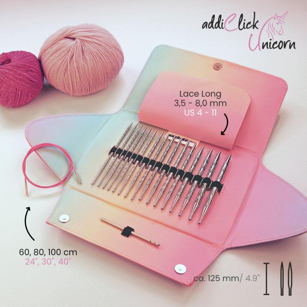 Addi addiClick Unicorn Lace Long Nadelspitzen-Set - 720-2 bei bei bei bei bei bei bei bei bei bei bei bei bei Lieblingsgarn