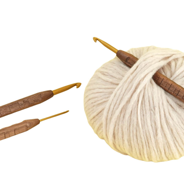 Addi addiNature Wollhäkelnadel Walnut Gold bei bei bei bei bei bei bei bei bei bei bei bei bei bei bei bei Lieblingsgarn