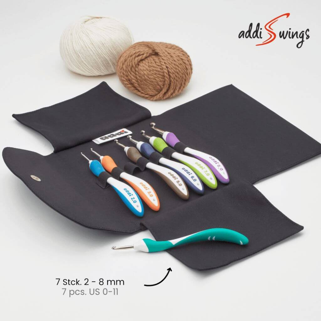 Addi addiSwing Häkelnadel-Set im Etui - 640-2 bei bei bei bei bei bei bei bei bei bei bei bei bei Lieblingsgarn