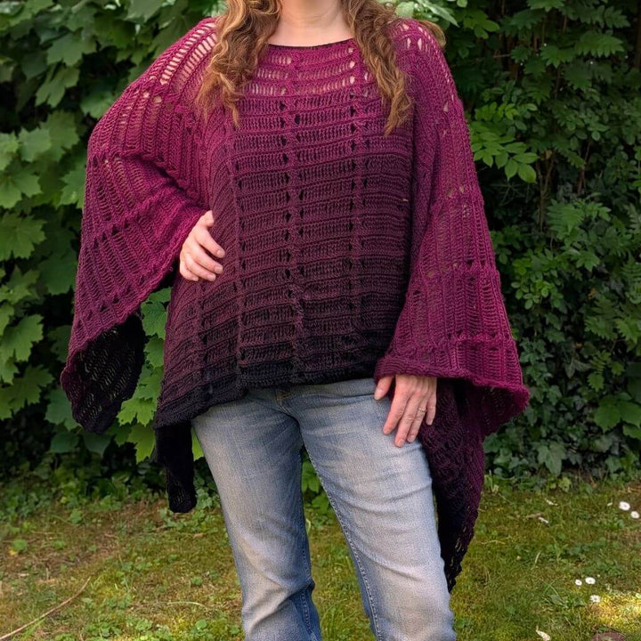 Alhats Designs Pattern Poncho Batwing Häkelanleitung - alhats designs (PDF) bei bei bei bei bei bei bei bei Lieblingsgarn