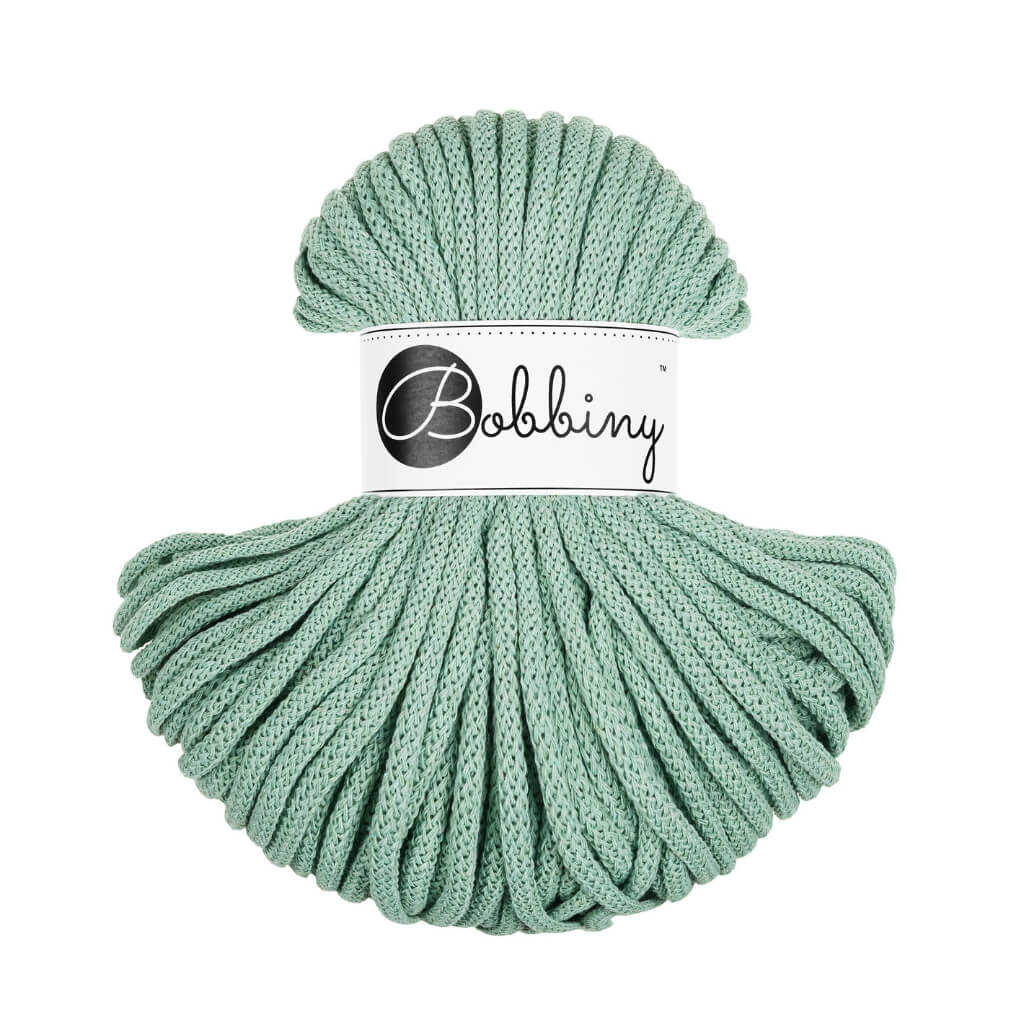 Bobbiny Premium Kordel 5 mm x 50 m, Farbe Aloe – Baumwolle bei Lieblingsgarn