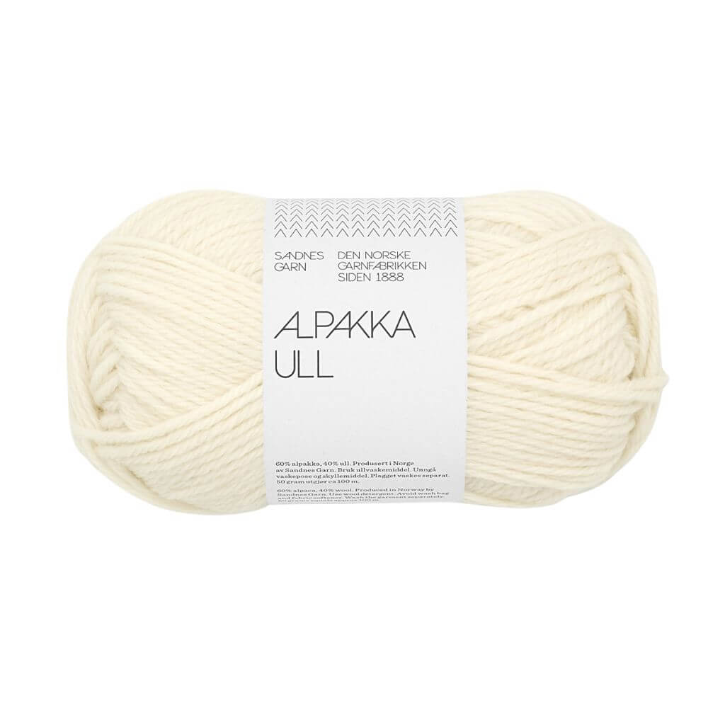 Sandnes Garn Alpakka Ull 50 g, Farbe 1012 natur – Alpaka und Schurwolle bei Lieblingsgarn