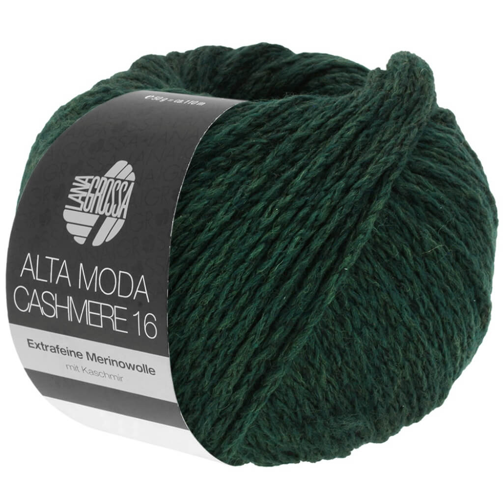 Lana Grossa Alta Moda Cashmere 16 50g, Farbe 57 Schwarzgrün – Kaschmir, Merino und Polyamid bei Lieblingsgarn