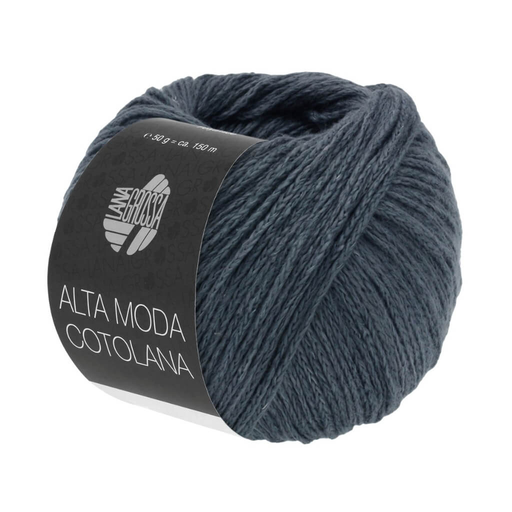 Lana Grossa Alta Moda Cotolana, Farbe 64 Graublau – Baumwolle, Merino und Polyamid bei Lieblingsgarn