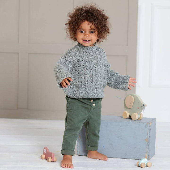 Lana Grossa Pattern Pullover im Zopfmuster Strickanleitung - Lana Grossa (Heft) bei bei bei bei bei bei bei bei Lieblingsgarn