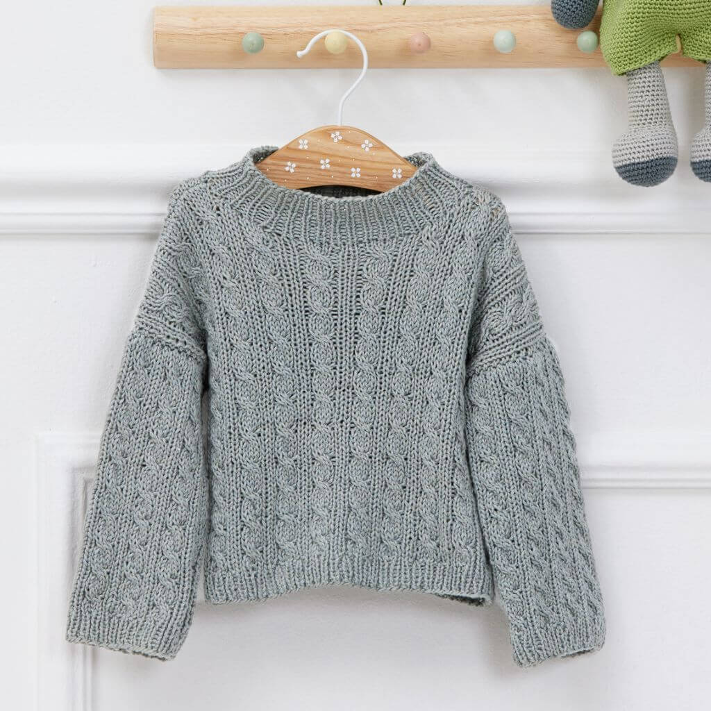 Lana Grossa Pattern Pullover im Zopfmuster Strickanleitung - Lana Grossa (Heft) bei bei bei bei bei bei bei bei Lieblingsgarn
